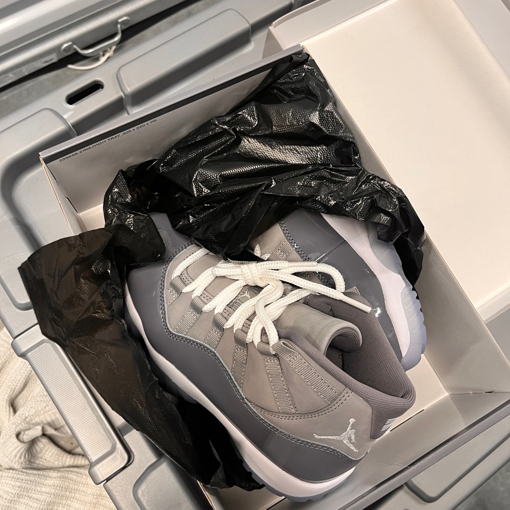 Nike Gray and White Athletic Shoes